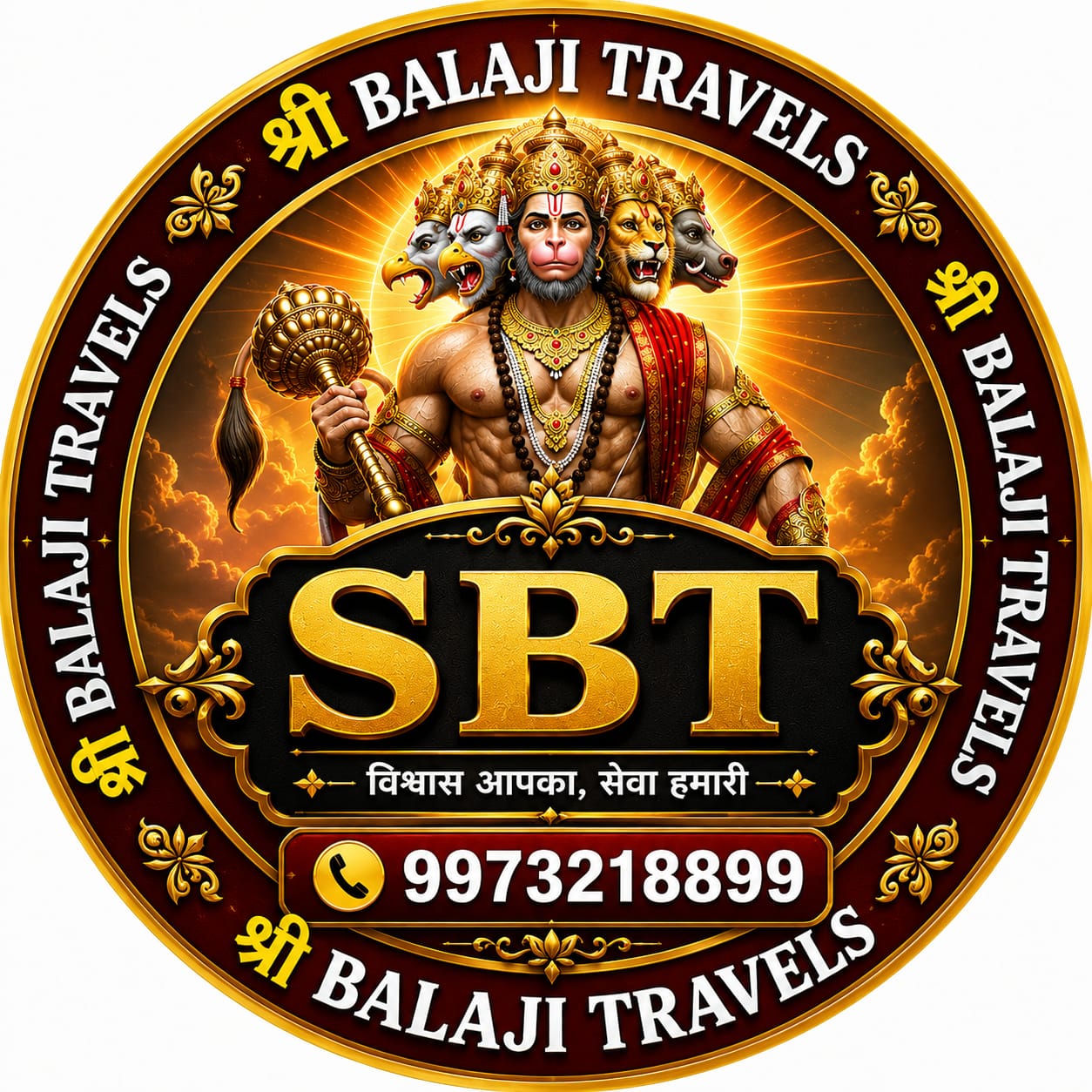 Shri Balajee Travels Logo